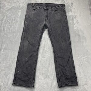 Levi's 559 Jeans Men 38x32 Gray Denim Regular Fit Dark Wash Red Tab Straight Leg